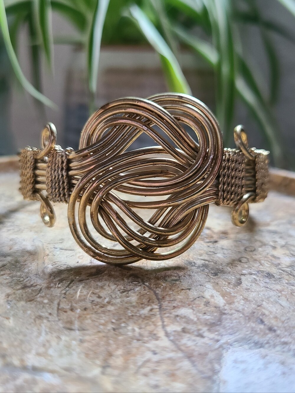 Brass Wire Handmade Cuff Bracelet Artistan